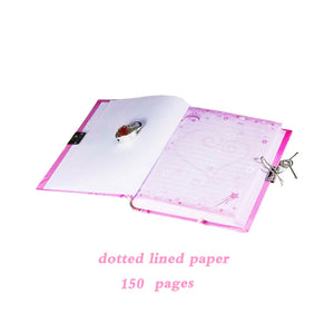 DUDUBUY Mermaid Diary with Lock for Kids Little Girls Diaries 5.25.x7x1 300 Pages Lined Girls Journal Cute Secret Notebook With