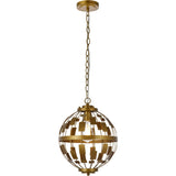 Living District Indoor Modern Home Decorative Bright Ceiling Levante 1 Light Pendant In Brass
