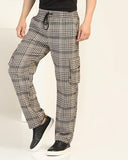 Toplot Men'S Regular Casual Pants (Chex-Trouser-5208-Grey-28_Grey,Grey,28,B0DJKV5XRN