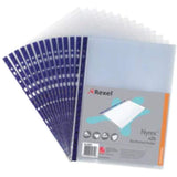 Rexel Nyrex Pocket PVC Open Top Clear Pack of 25 NPRA4 12233