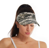 Alexvyan Army Camouflage Sun Visor Sport Golf Adjustable Summer Cap Sun Visor, Uv Protectioncaps For Golf Tennis Cricket Cycling