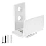BokWin White Barn Door Guide - Adjustable Wall Mounted - Works on Grooved & Non-Grooved Doors - Easy to Install