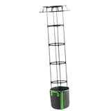 Zoomella Garden Plant Trellis | Black Metal Support For Climbing Plants, Cucumbers, Vines | 165X50Cm | Durable Steel Constructio