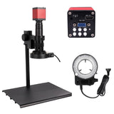 TYZK Microscope Kit 48MP 4K USB HDMI Digital Video Microscope Camera Set 180X 130X C-Mount Monocular Microscope Microscope Lens 