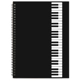 Music Notebook, Blank Sheet Note book, Cardboark Spiral NoteBook Manuscript Paper, Composition Staff Paper for Kids, Musician, S
