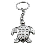 Caristo Turtle Tortoise Shape Feng Shui Good Luck (Kc96) Silver Metal Keychain For Girls Men Women
