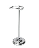WZRUA Toilet Paper Holder Stand, Toilet Paper Holder Free Standing,Post Pivoting Design & Stable Weighted Base SUS304 Stainless 