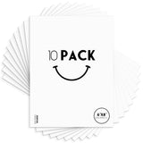 Golden State Art, 6x8 White Backing Board, Backer Boards for Frame, Picture (10 Pack)