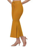 Greciilooks Womens Fancy Cotton Lycra Regular Fit Patticoat (Mustard, Medium)