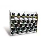 Vallejo - Wall Mounted Paint Display for Organization of Acrylic Paints for Scale Models and Miniatures | Holds 28 Bottles of 35