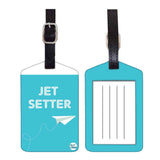 Nutcase Designer Luggage Travel Baggage Tags Single Tag With Name Card Inside Jet Setter