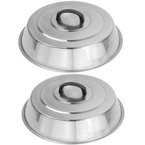 12 Inch Heavy Duty Cheese Melting Dome - Stainless Steel Griddle Grill Accessories - Durable Round Basting, Steaming Cover - Hea