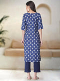 Pinkmint Straight Printed Kurti Party Wera Kurti Kurta Pant Set (Pack Of 2) Multicolor1 L