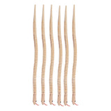Unfinished Wooden Wiggly Snakes Toy: Jointed Flexible Wood Snake to Paint 6pcs Blank Animal Model for DIY Arts Crafts Birthday P