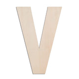 MGTECH 17 Inch Large Wooden Letter V, 1/4 in Thick Big Wood Letter for Crafts and Wall Decor