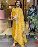 Gosriki Women'S Rayon Blend Printed Straight Kurta With Pant & Dupatta (June Yellow-Gs_Xxl_Yellow_Xx-Large),Yellow,2,B0DR25T1RY