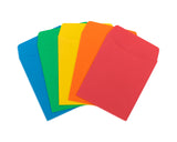 Hygloss Products Hygloss NonAdhesive Library Pockets, 3.5 x 4.875, 6 Each of 5 Colors, Multicolor, Pack of 30