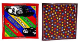 Tubination Bandanas Unisex Combo Set Of Red And Brown Printed Banadana Cotton Hanky Paisley Headband Scarf (Size: 20/20 Inches)
