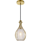 Living District Indoor Modern Home Decorative Bright Ceiling Miya 1 Light Brass Pendant
