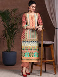 Libas Womens Printed Crepe Straight Kurta With Palazzos Multicolour L 39001