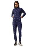 Fyltr Women'S Stand Collar Jacket & Jogger Co-Ord Set - Full Zipper | Contrast Drawstring | Utility Pockets |Rib Hem & Cuff,Bewitched Blue,Bewitched Blue,S