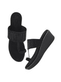 Shoetopia Black Kolhapuri For Women /Eu41,Black,8,B0DRJCZY4Y