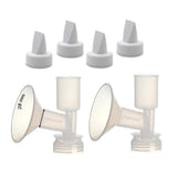 Maymom Non-Insert, One-Piece Medium Flange Kit Compatible with Ameda Purely Yours, Ultra Breastpump (Flange 28mm), with Duckbill