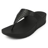 Ortho Joy Eva Slipper For Women || Waterproof & Everyday Flip Flops For Ladies || Slippers With Cushion Foot Bed || Anti-Slip Sole || Sweat Free,Black,3,B0DS5DQ1DD