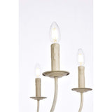Living District Indoor Modern Home Decorative Bright Ceiling Brielle 6 Lights Pendant In Weathered Dove