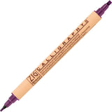KURETAKE MEMORY SYSTEM CALLIGRAPHY II 801 AUBERGINE 2mm. & 3.5mm Dual Tip Markers APCertified, For Beginners, Made in Japan (Wa