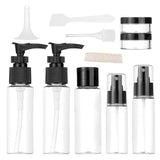 Vitog Travel Bottles Kit, TSA Approved Leak Proof Portable Toiletry Containers Set, Clear flight size PET Cosmetic Containers fo