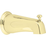 Moen 3808P Monticello Replacement Tub Diverter Spout 1/2-Inch Slip Fit Connection, Polished Brass