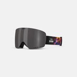 Giro Contour RS Ski Goggles - Snowboard Goggles for Men & Women - Black/Teal Liquid Light Strap with Vivid Smoke/Vivid Infrared 