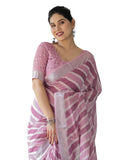 House Of Pranshi Linen Cotton Saree Women | Floral Printed Saree Soft Lightweight Handloom Ethnic Traditional Sarees With Blouse