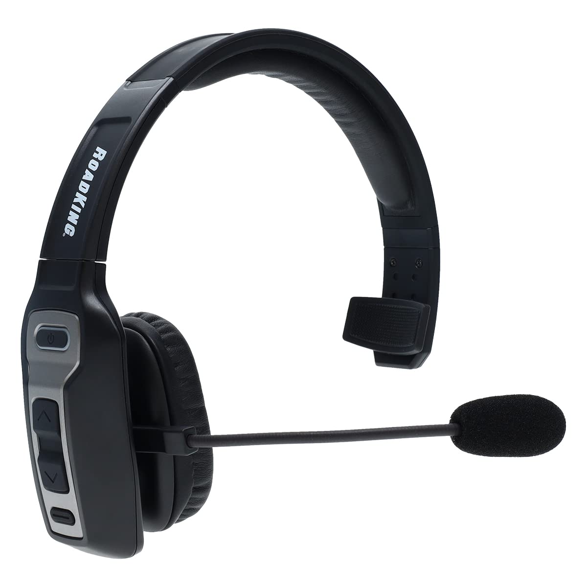 Roadking Truck Driver Headset Rking3000 Noise Cancelling Bluetooth(R) Headset Wireless Trucker Headset W Mic Premium, Black