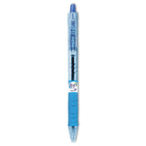 Pilot B2p Bottle2Pen Recycled Ballpoint Pen, Retractable, Fine 0.7 Mm, Blue Ink, Translucent Blue Barrel, Dozen