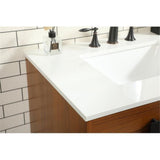 Elegant Decor Indoor Modern Under Sink Bathroom Fixtures Storage Organizer Cabinet 42 Inch Single Bathroom Vanity - Grey