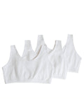 Fruit Of The Loom Womens Built Up Tank Style Sports Bra, White/White/White, 38 US