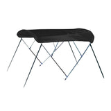 CARVER A5475TB-02 6L 3-Bow Round Tube Bimini Top Kit - 54 H, Fits 73-78 W, Jet Black