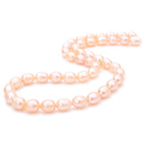 BEADIA Natural Pearl Beads Rice 6-7mm Pink Freshwater Cultured Loose Gemstone Beads for DIY Jewelry Making 13.8''/Strand