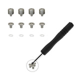 M.2 Screw,HFEIX SSD Mounting Kit with Screwdriver for ASUS Motherboard or ASRock Board NVMe PCIe Driver (4 pcs)