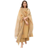 Anni Designer Women'S Rayon Viscose Printed Straight Kurta With Pant & Dupatta (Purika Yellow-Vks02_M_Yellow_Medium),Yellow,M