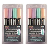 Uchida of America UCH4834P2 Bistro Chalk Chisel Markers Set of 22
