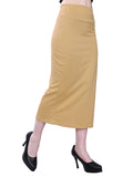 Selvia Womens Lycra Full Elastic Saree Shapewear Patticoat (180Tkn121-Xl_Beige)