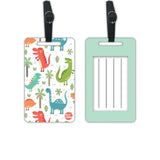 Nutcase Designer Luggage Travel Baggage Tags Single Tag With Name Card Inside Dinosaurs
