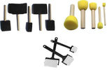 BAOER Sponge Brush Combo Set of 13pc for Painting, Art and Craft Projects