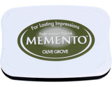 Tsukineko Memento Fade Resistant Dye Inkpad, Full, Olive Grove