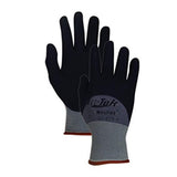 Givenchy PIP 34-875/XL Maxi Flex Ultimate 34875 3/4 Foam Nitrile Palm Coated Gloves, 2XL, Black, XL (Pack of 12)