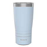 Tervis Traveler Powder Coated Stainless Steel Triple Walled Insulated Tumbler Travel Cup Keeps Drinks Cold & Hot, 20oz, Blue Moo