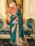 Greciilooks Womens Cotton Silk Floral Regular Saree (Gl-S2334_Rama_Free)